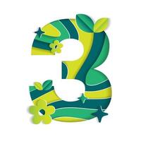 Number 3 Artwork Vector Art & Graphics