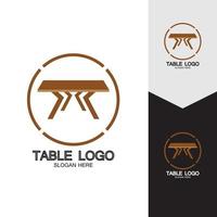 Table vector logo icon object background illustration