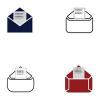 E-mail symbol vector. Mail line icon vector