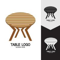 Table vector logo icon object background illustration