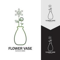 Flower vase vector icon