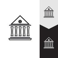 Business and finance icon bank vector illustration