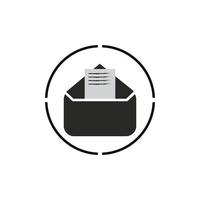 E-mail symbol vector. Mail line icon vector