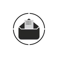 E-mail symbol vector. Mail line icon vector