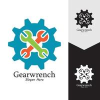 Gearwrench vector icon background template