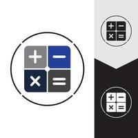 Calculator vector icon template background