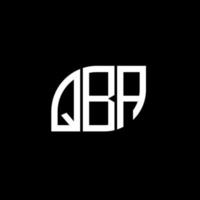 diseño de logotipo de letra qba sobre fondo negro.qba iniciales creativas concepto de logotipo de letra.diseño de letra vectorial qba. vector