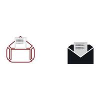 E-mail symbol vector. Mail line icon vector