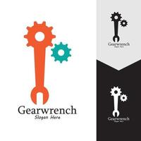 Gearwrench vector icon background template