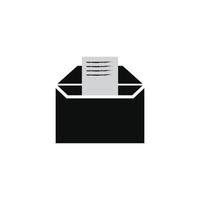 vector de símbolo de correo electrónico. icono de línea de correo