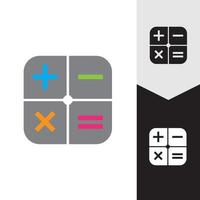 Calculator vector icon template background