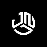 diseño de logotipo de letra jnl sobre fondo negro. concepto de logotipo de letra de iniciales creativas jnl. diseño de letras jnl. vector
