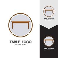 Table vector logo icon object background illustration