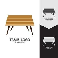 Table vector logo icon object background illustration