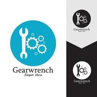 Gearwrench vector icon background template