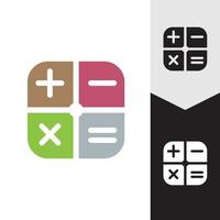 Calculator vector icon template background