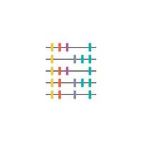 abacus icon vector background