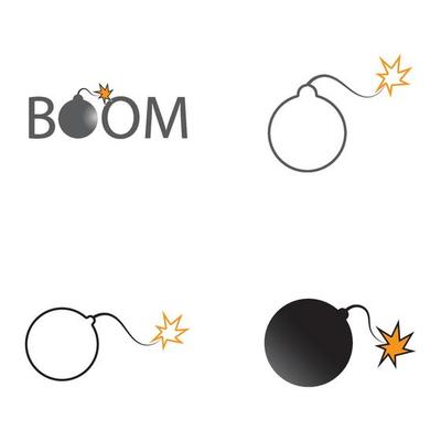 Boom Icon vector background