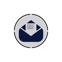 vector de símbolo de correo electrónico. icono de línea de correo