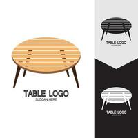 Table vector logo icon object background illustration