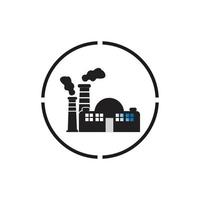 FACTORY BUILDING ICONS VECTOR