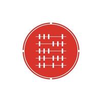 abacus icon vector background
