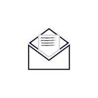 E-mail symbol vector. Mail line icon vector