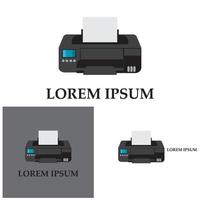 Printer icon vector symbol illustration background