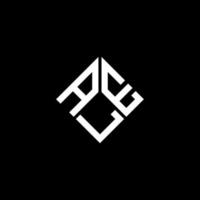 ALE letter logo design on black background. ALE creative initials letter logo concept. ALE letter design. vector