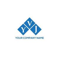 yvj creative iniciales carta logo concepto. diseño de letras yvj. diseño de logotipo de letra yvj sobre fondo blanco. yvj creative iniciales carta logo concepto. diseño de letras yvj. vector