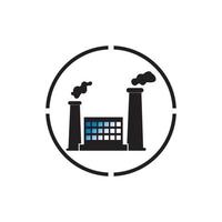 FACTORY BUILDING ICONS VECTOR