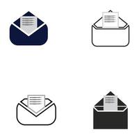 E-mail symbol vector. Mail line icon vector