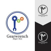 Gearwrench vector icon background template