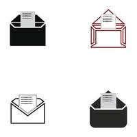 E-mail symbol vector. Mail line icon vector