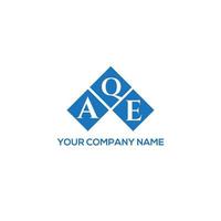 AQE letter logo design on white background. AQE creative initials letter logo concept. AQE letter design. vector
