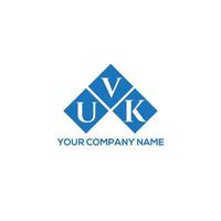 UVK letter logo design on white background. UVK creative initials letter logo concept. UVK letter design. vector