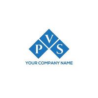 diseño de logotipo de letra pvs sobre fondo blanco. pvs creative iniciales carta logo concepto. diseño de letras pvs. vector