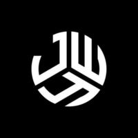 JWY letter logo design on black background. JWY creative initials letter logo concept. JWY letter design. vector
