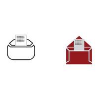 E-mail symbol vector. Mail line icon vector