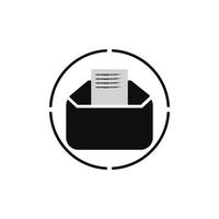 E-mail symbol vector. Mail line icon vector