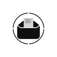 vector de símbolo de correo electrónico. icono de línea de correo