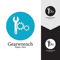 Gearwrench vector icon background template