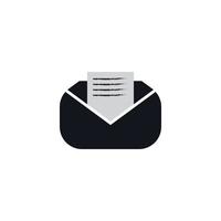 vector de símbolo de correo electrónico. icono de línea de correo