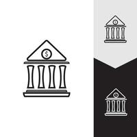 Business and finance icon bank vector illustration