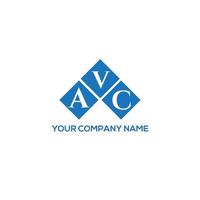 AVC creative initials letter logo concept. AVC letter design.AVC letter logo design on white background. AVC creative initials letter logo concept. AVC letter design. vector