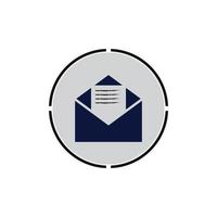 vector de símbolo de correo electrónico. icono de línea de correo