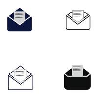 E-mail symbol vector. Mail line icon vector
