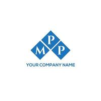 diseño de logotipo de letra mpp sobre fondo blanco. concepto de logotipo de letra de iniciales creativas mpp. diseño de letras mpp. vector