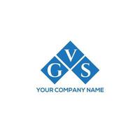 diseño de logotipo de letra gvs sobre fondo blanco. gvs creative iniciales carta logo concepto. diseño de letras gvs. vector