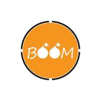 Boom Icon vector background